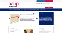 Desktop Screenshot of aaupfoundation.org