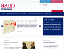 Tablet Screenshot of aaupfoundation.org